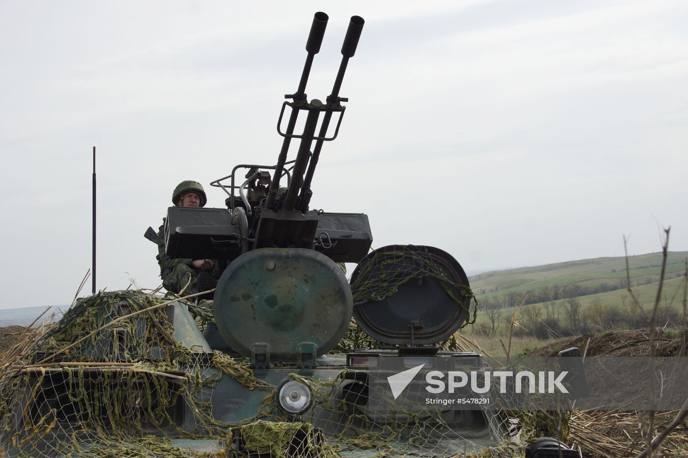 Firearms drill of the People's Militia of the Lugansk People's Republic
