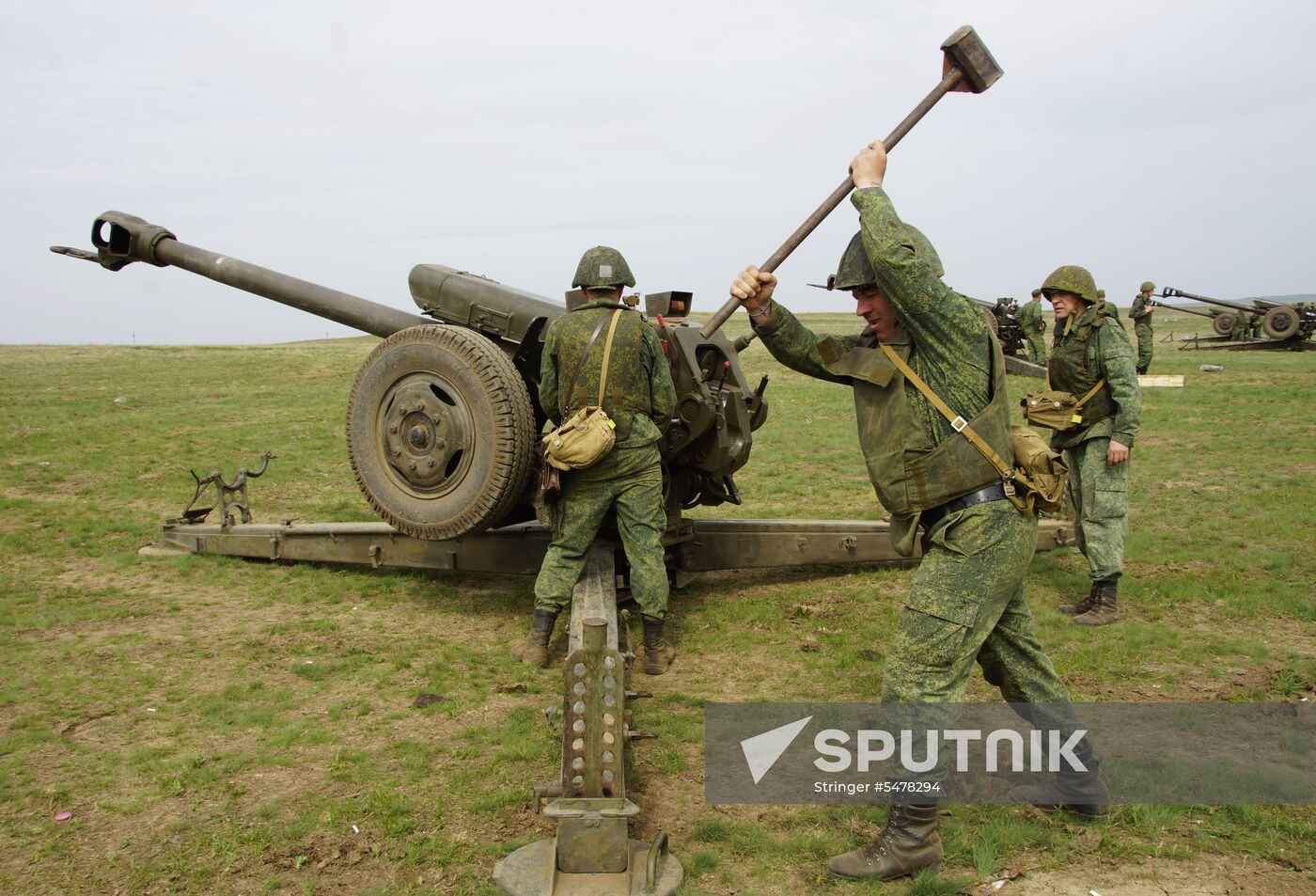Firearms drill of the People's Militia of the Lugansk People's Republic