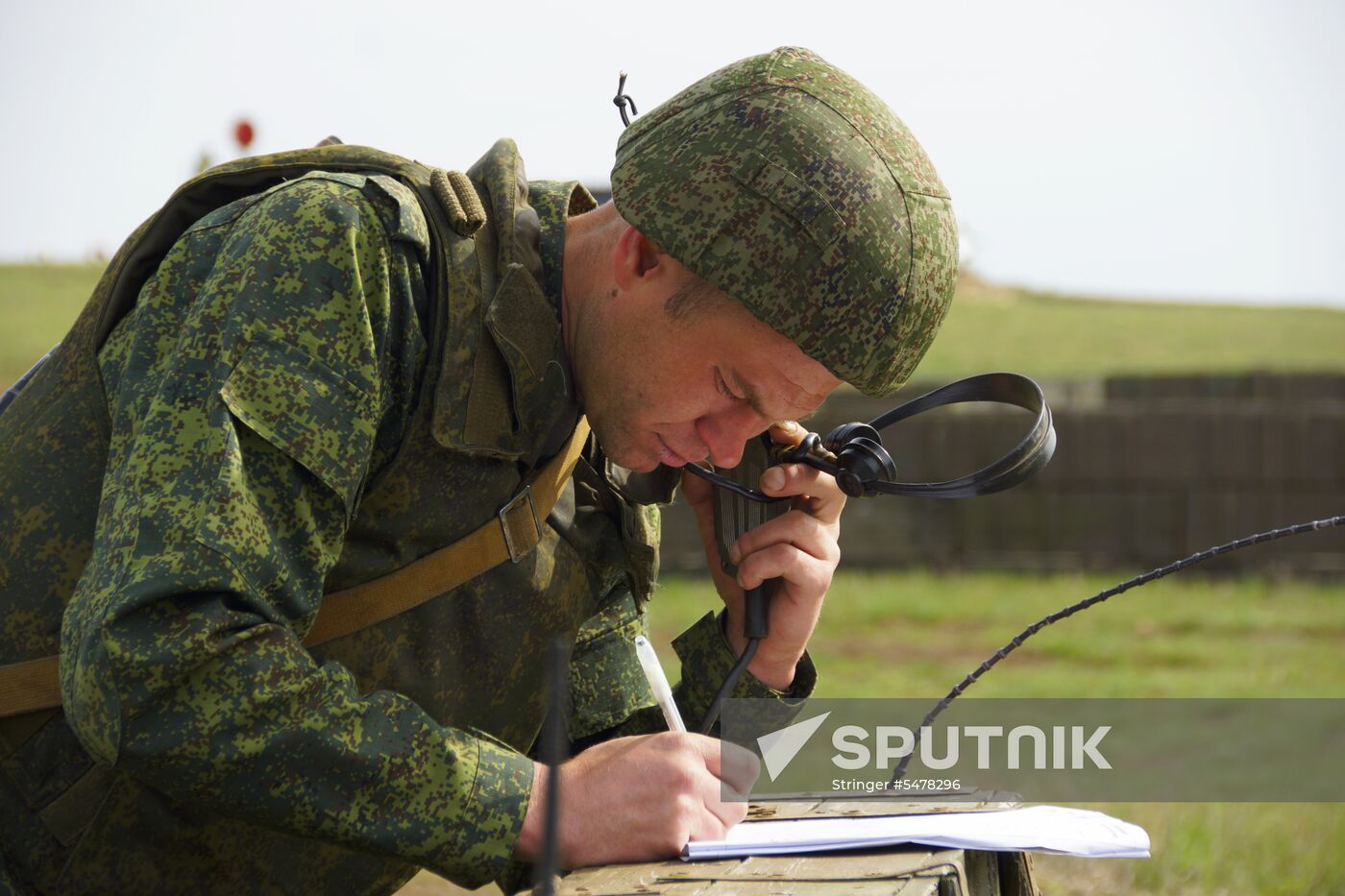 Firearms drill of the People's Militia of the Lugansk People's Republic