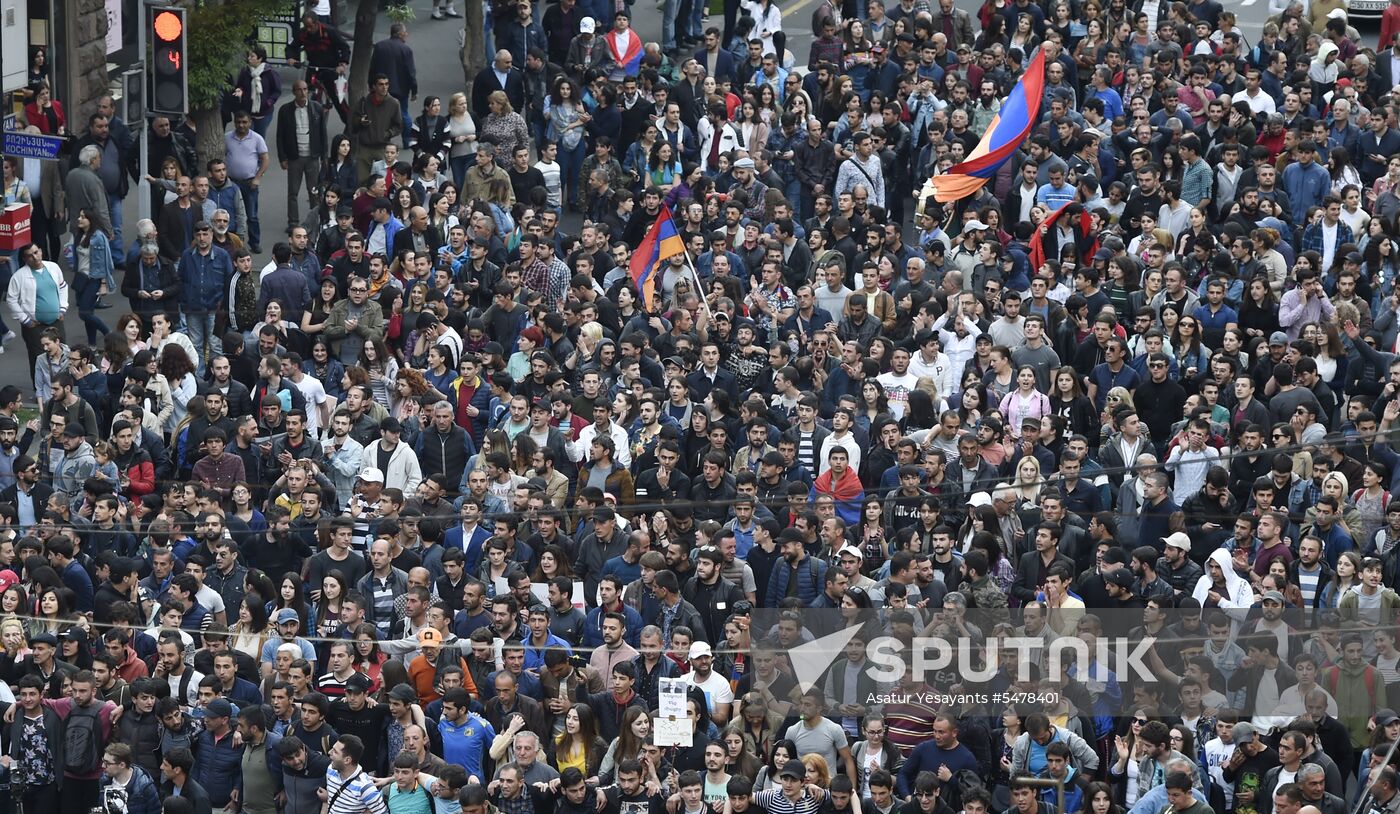 Opposition protests in Yerevan