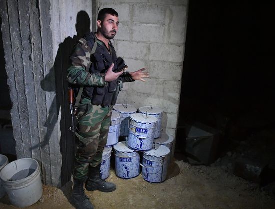 Militants' chemical laboratory in Syrian town of Douma