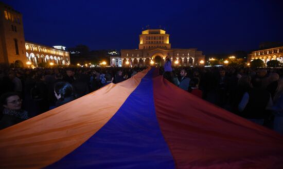 Opposition protests in Yerevan