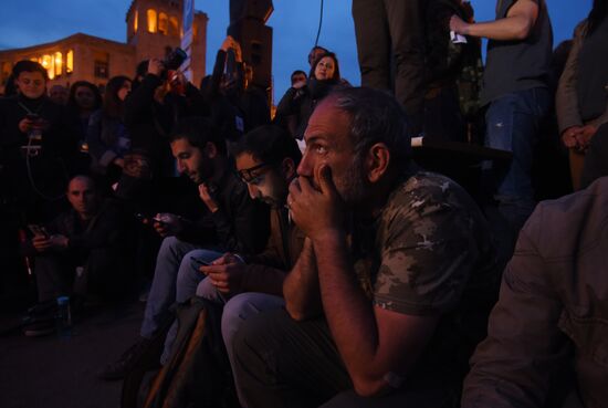Opposition protests in Yerevan