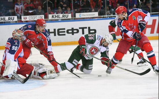 Ice hockey. Kontinental Hockey League. CSKA vs. Ak Bars