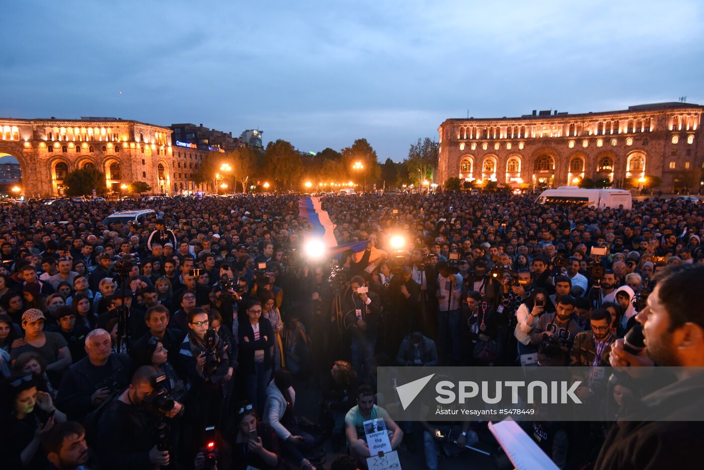Opposition protests in Yerevan
