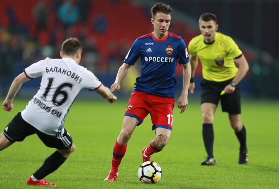 Football. Russian Football Premier League. CSKA vs. Amkar