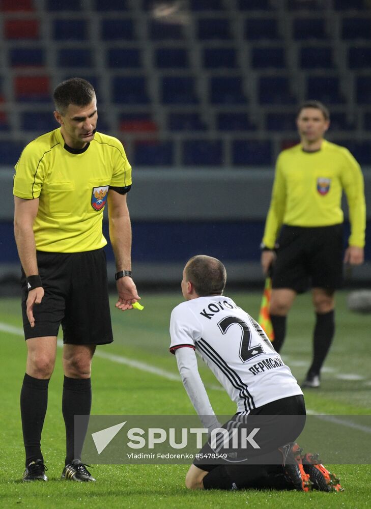 Football. Russian Football Premier League. CSKA vs. Amkar