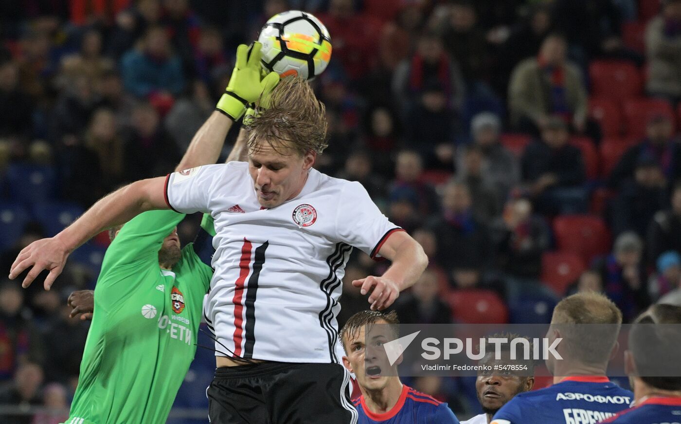 Football. Russian Football Premier League. CSKA vs. Amkar