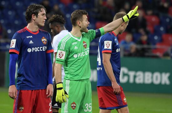 Football. Russian Football Premier League. CSKA vs. Amkar