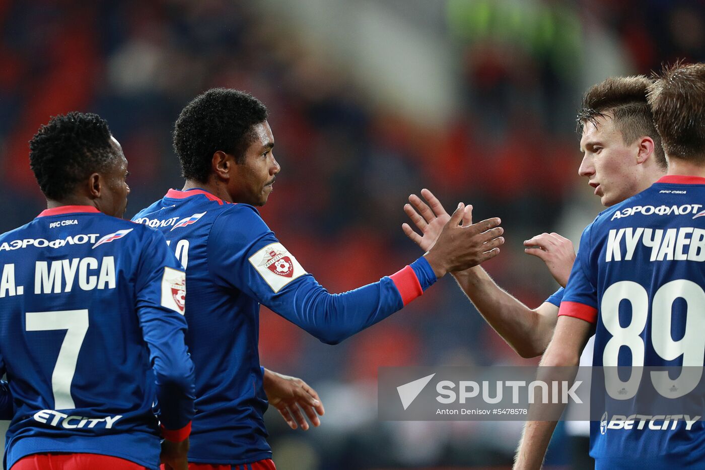 Football. Russian Football Premier League. CSKA vs. Amkar