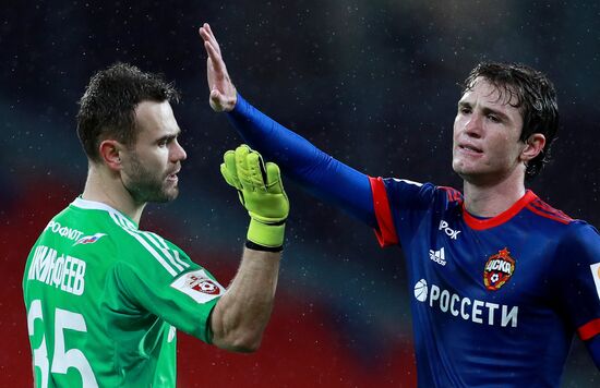 Football. Russian Football Premier League. CSKA vs. Amkar