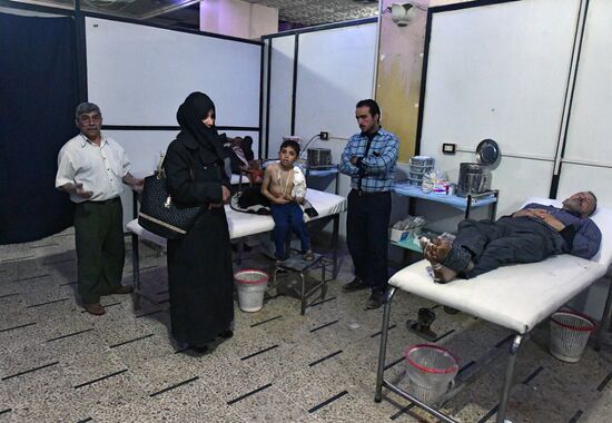 Underground hospital in Douma, Syria