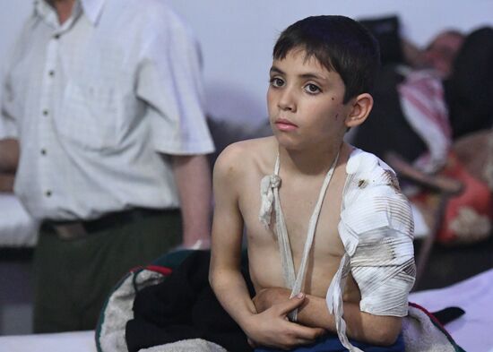 Underground hospital in Douma, Syria