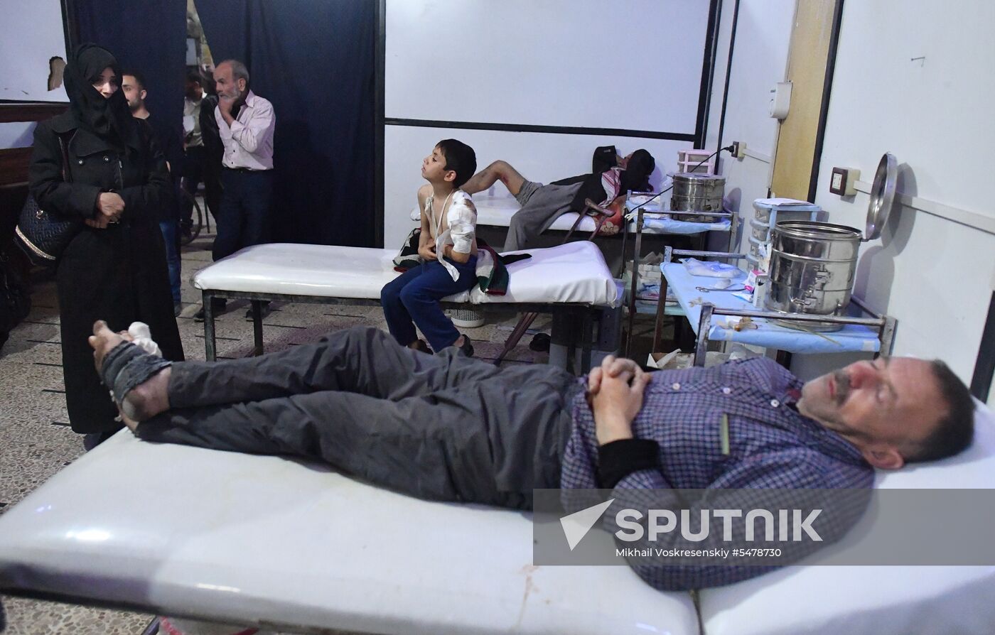Underground hospital in Douma, Syria