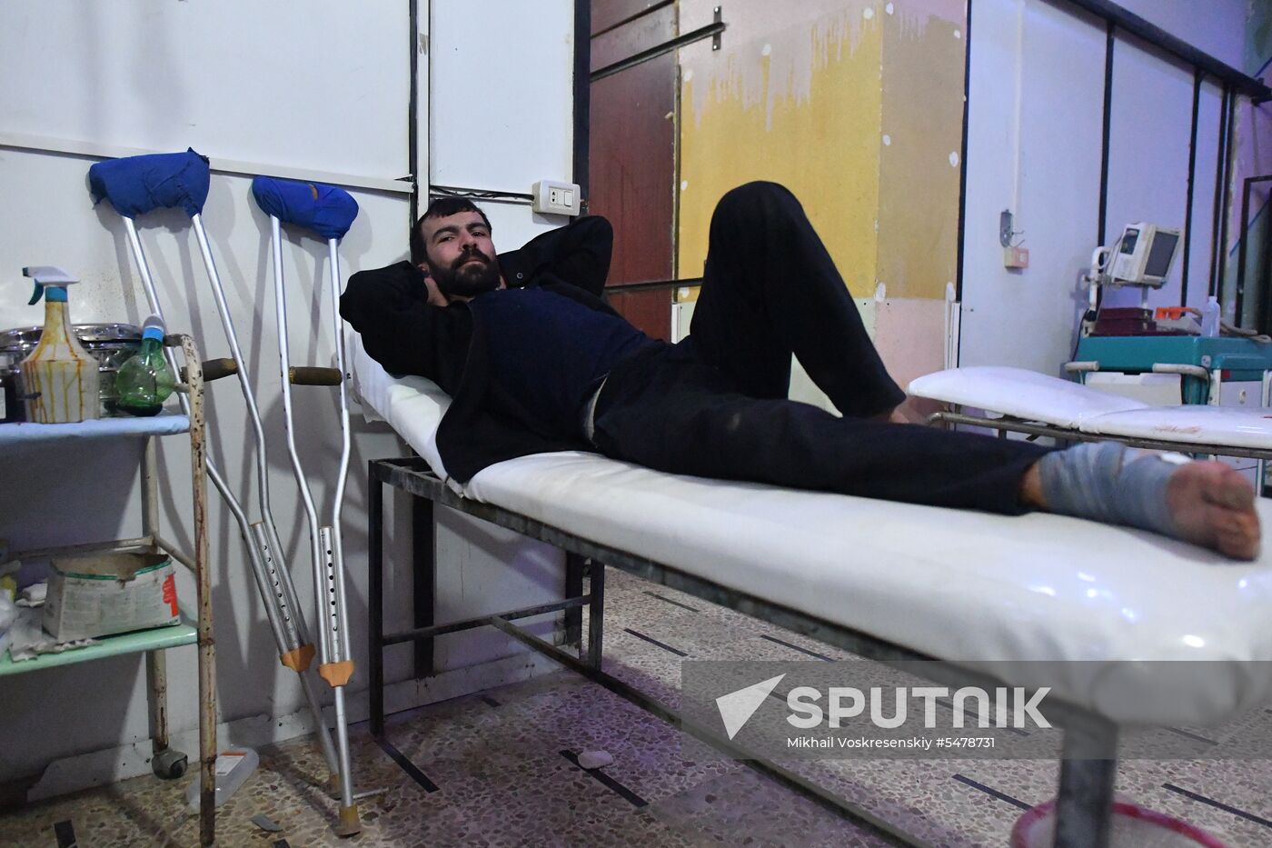 Underground hospital in Douma, Syria