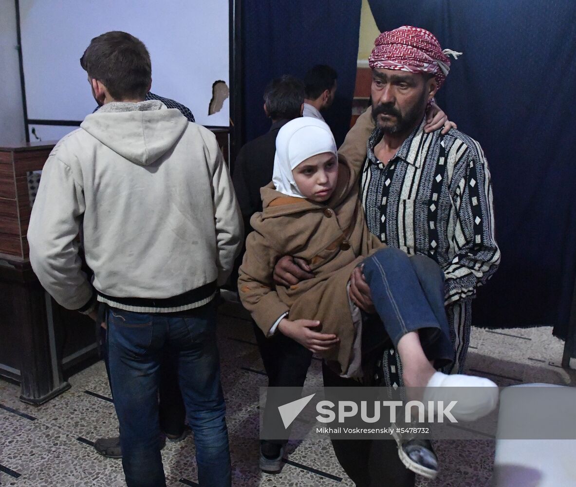 Underground hospital in Douma, Syria