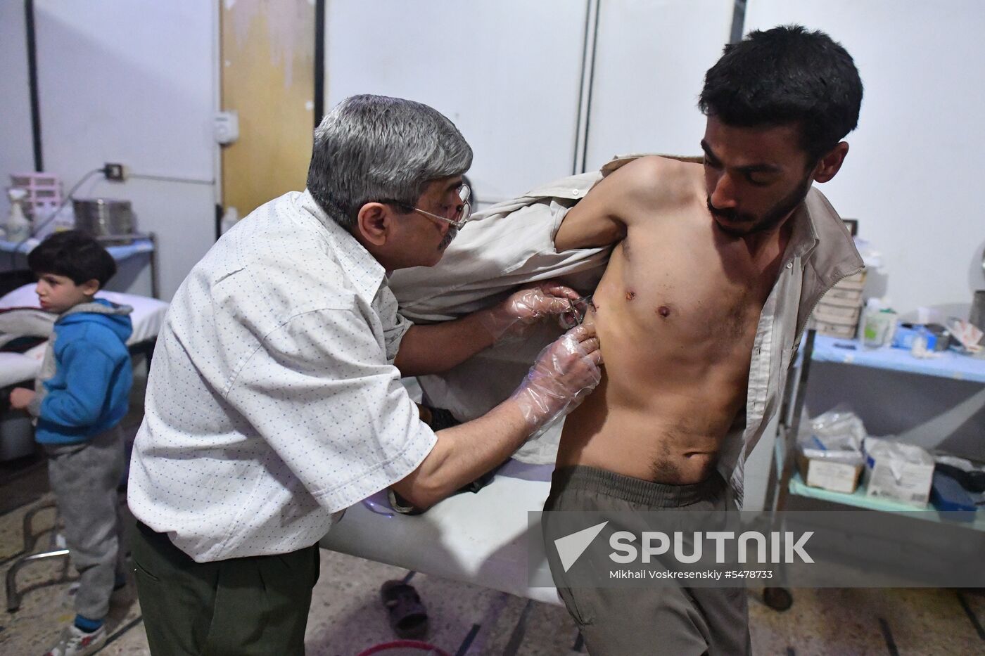 Underground hospital in Douma, Syria