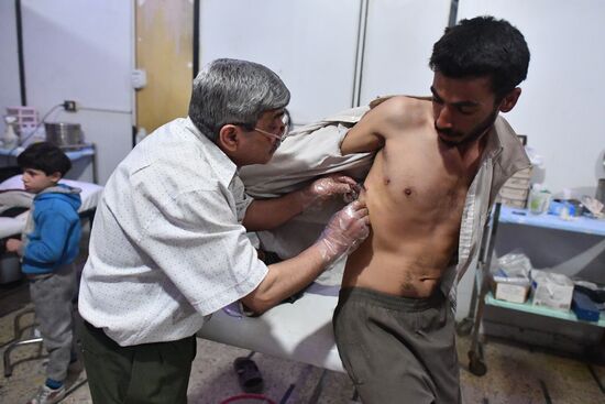 Underground hospital in Douma, Syria