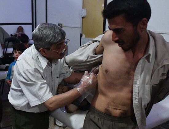 Underground hospital in Douma, Syria