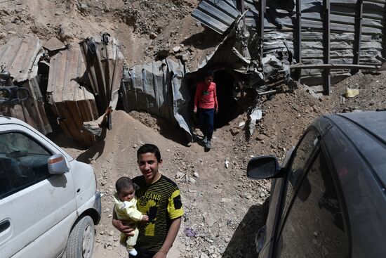 Underground hospital in Douma, Syria