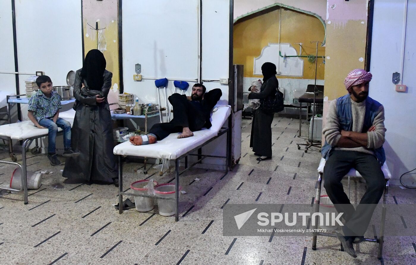 Underground hospital in Douma, Syria