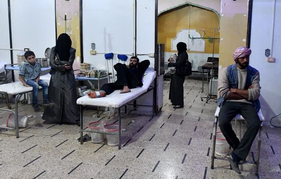Underground hospital in Douma, Syria