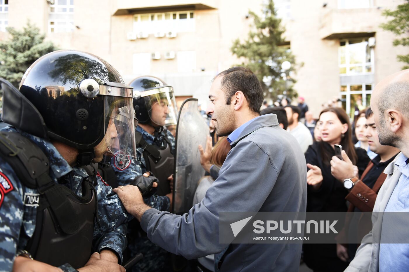 Opposition's protest rally in Yerevan