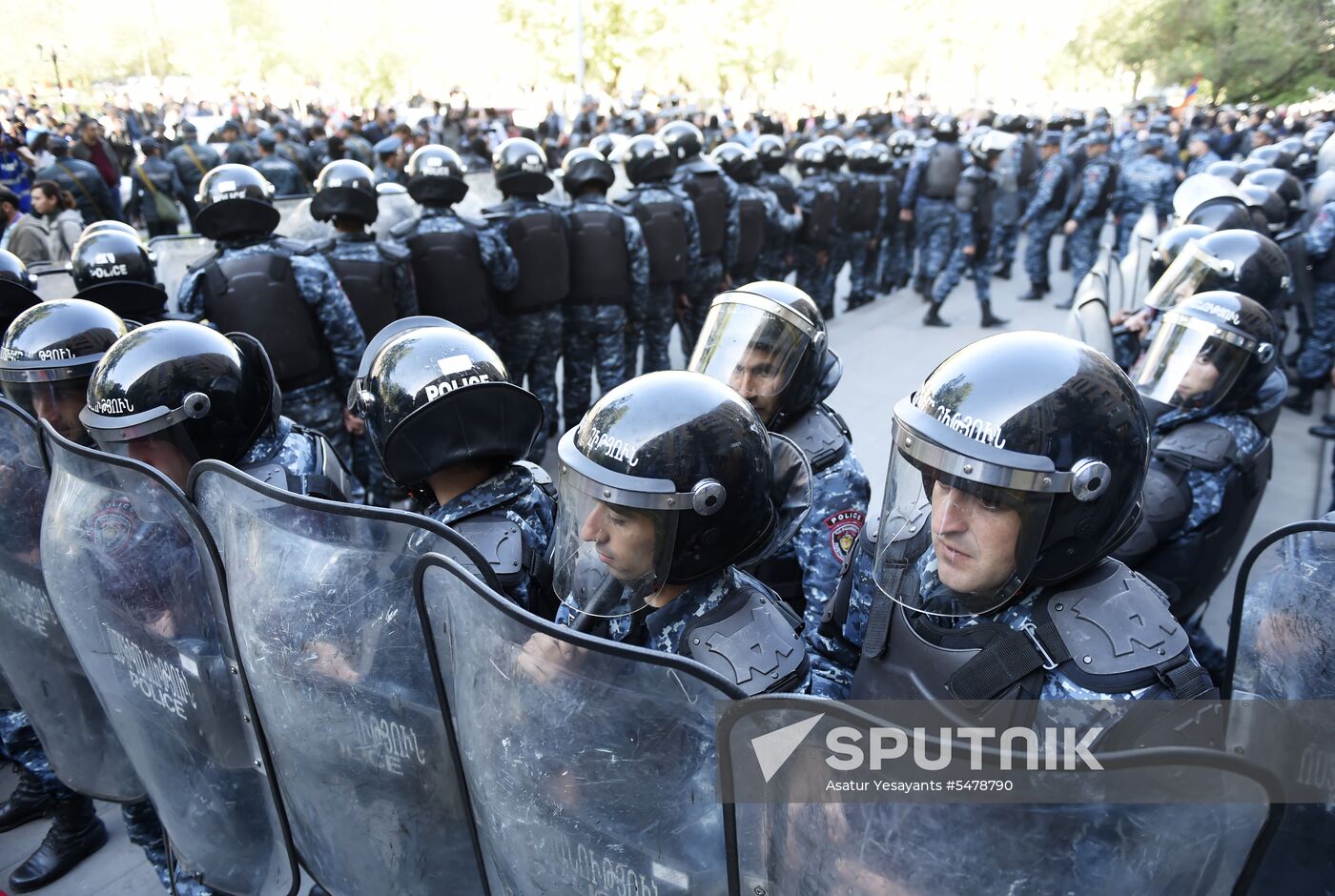 Opposition's protest rally in Yerevan