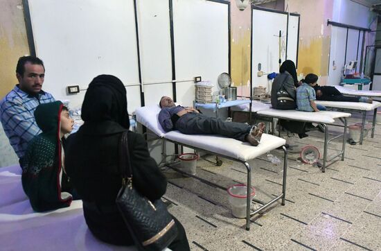 Underground hospital in Douma, Syria