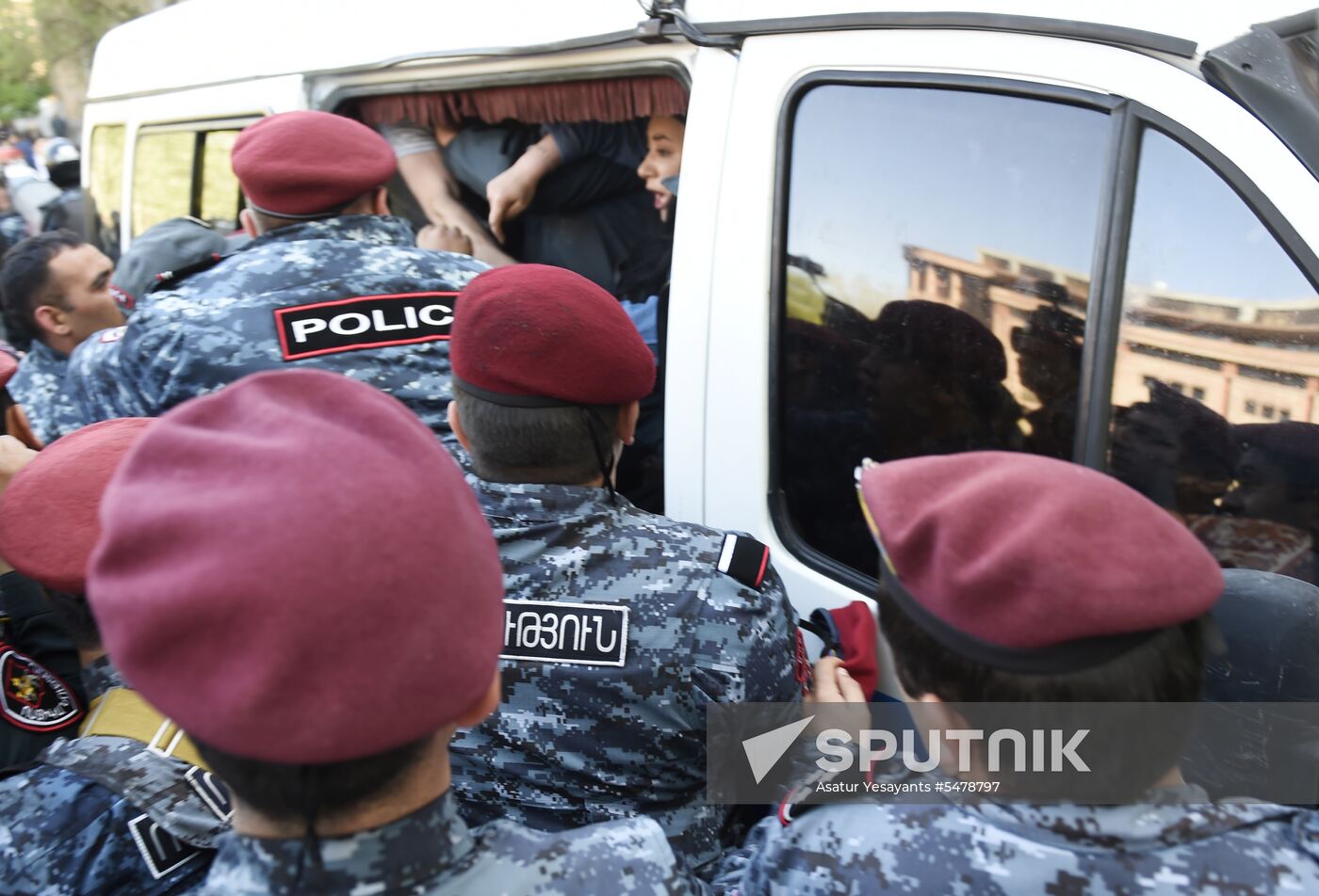 Opposition's protest rally in Yerevan