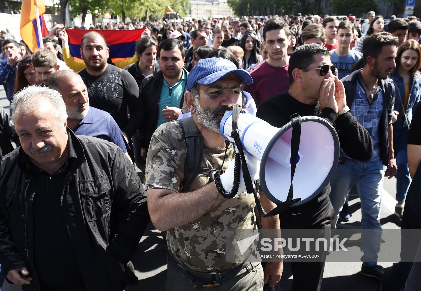 Opposition's protest rally in Yerevan