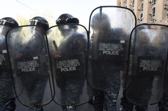 Opposition's protest rally in Yerevan