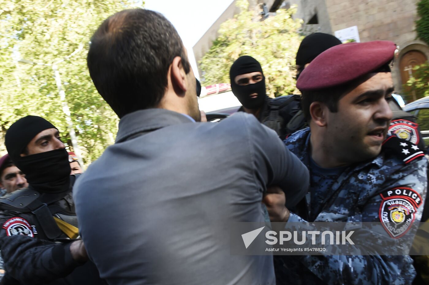 Opposition's protest rally in Yerevan