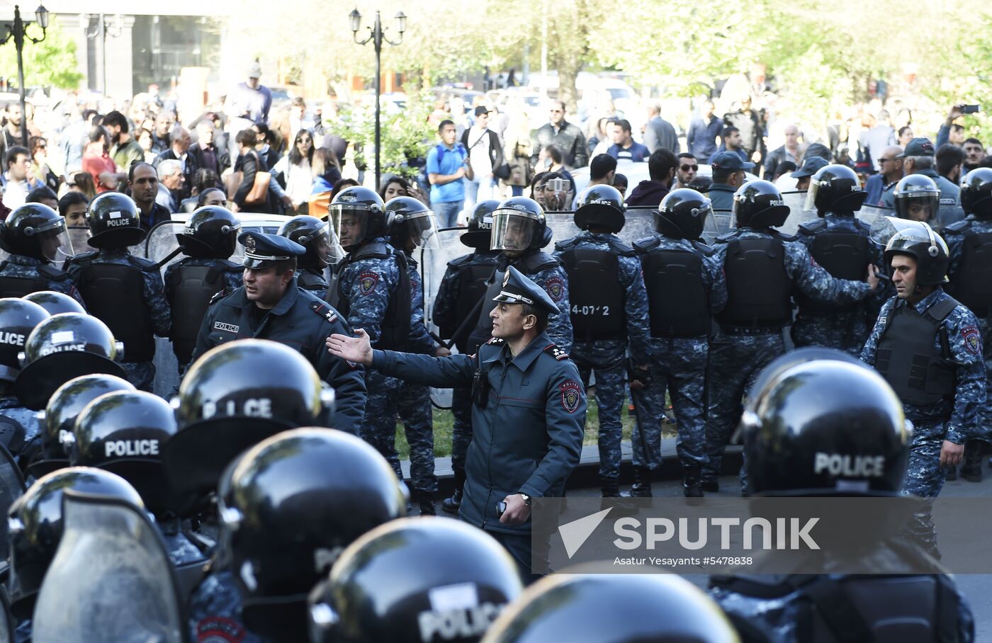 Opposition's protest rally in Yerevan