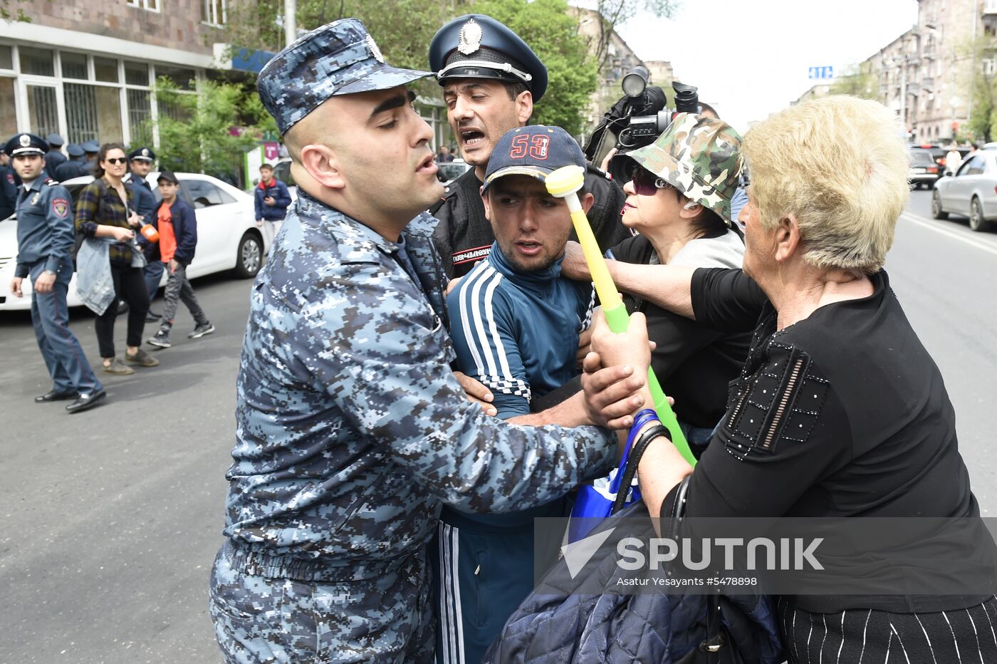 Opposition's protest rally in Yerevan