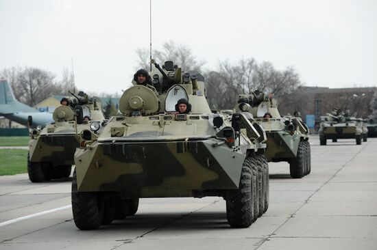 Victory Parade rehearsal in Krasnodar