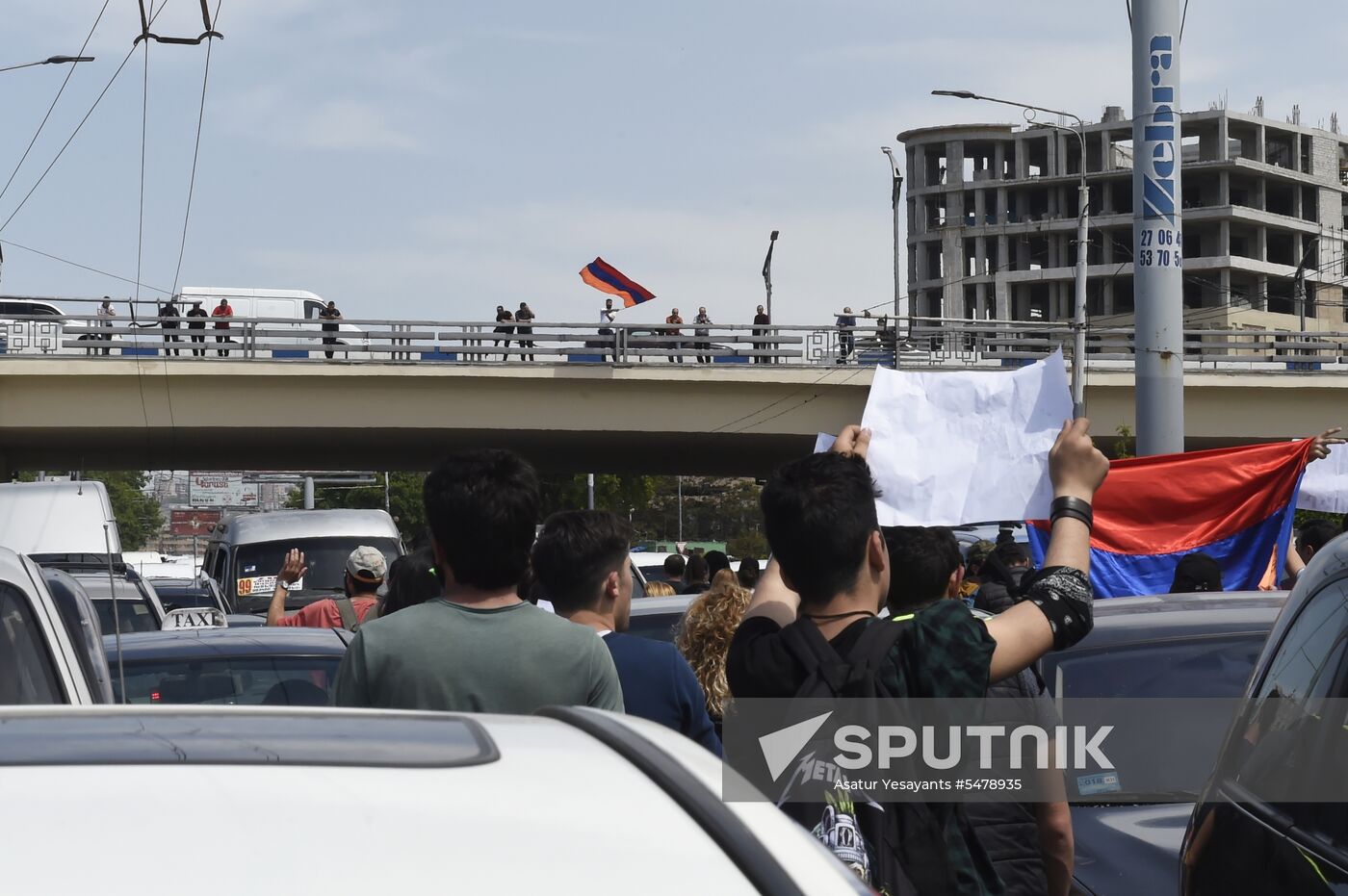 Opposition's protest rally in Yerevan