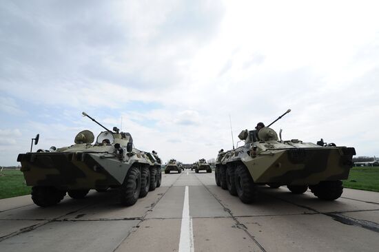Victory Parade rehearsal in Krasnodar