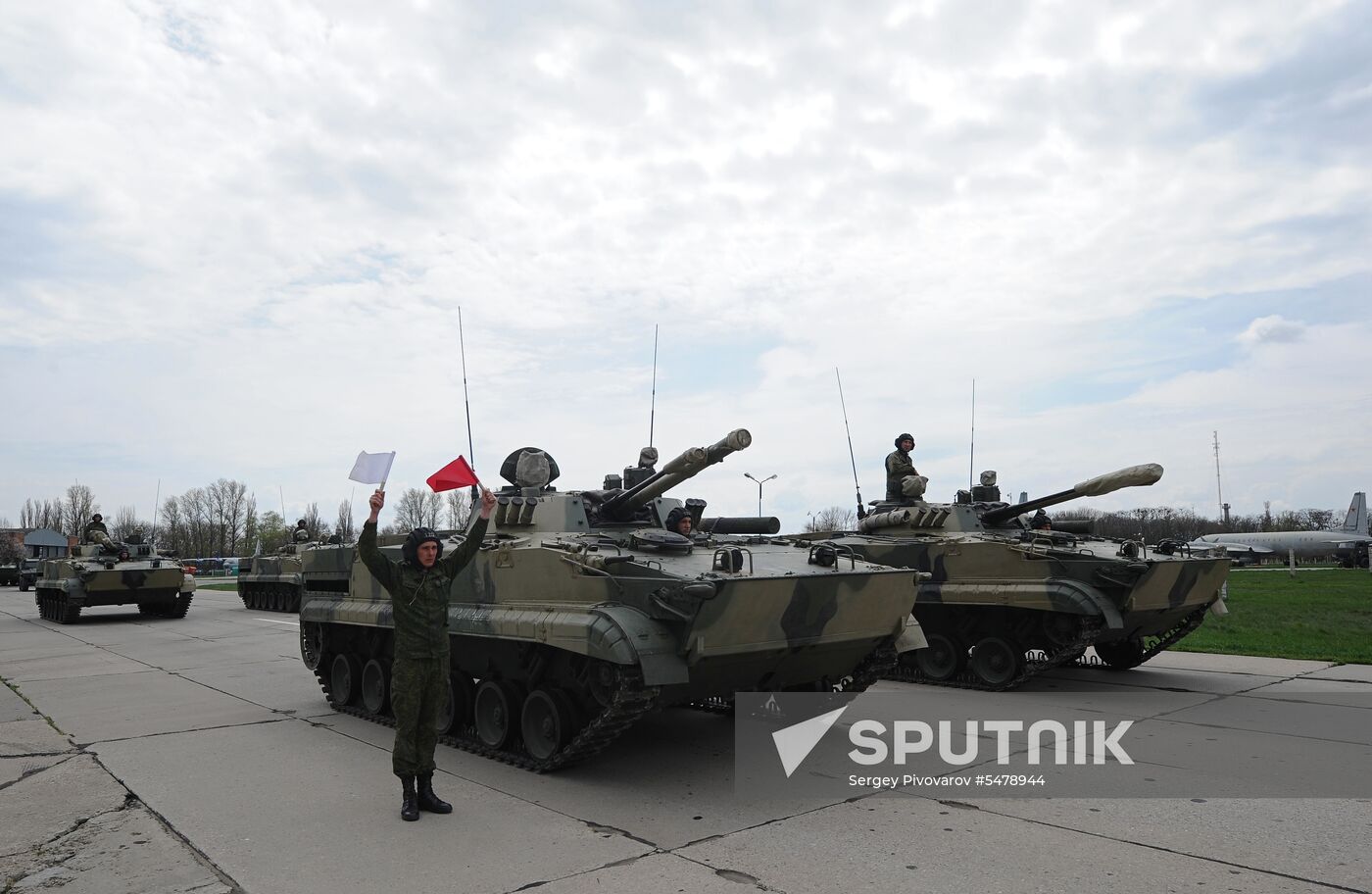 Victory Parade rehearsal in Krasnodar