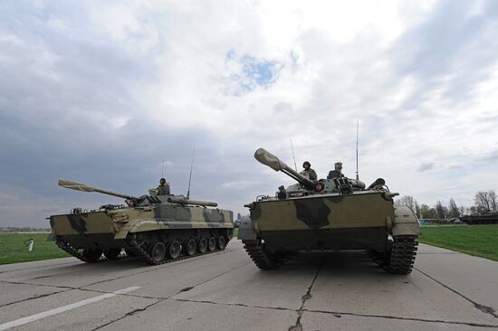 Victory Parade rehearsal in Krasnodar