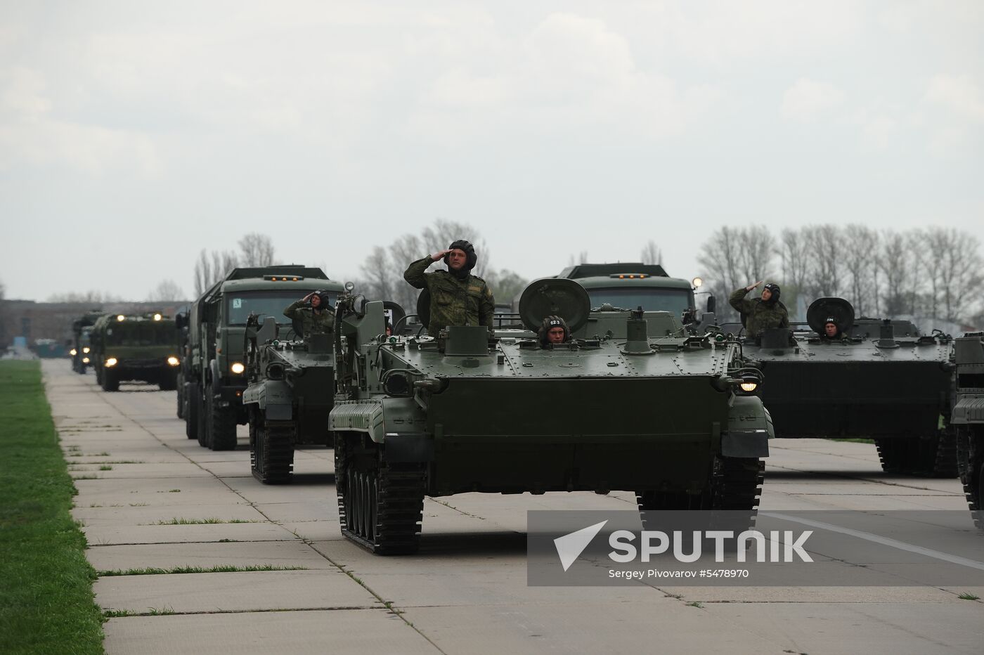 Victory Parade rehearsal in Krasnodar