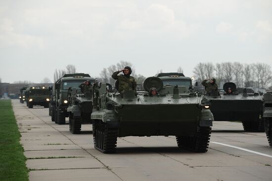 Victory Parade rehearsal in Krasnodar