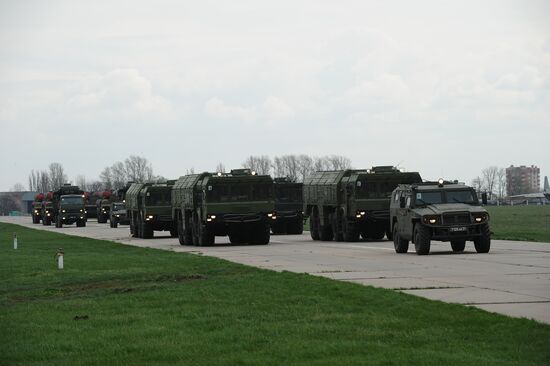 Victory Parade rehearsal in Krasnodar