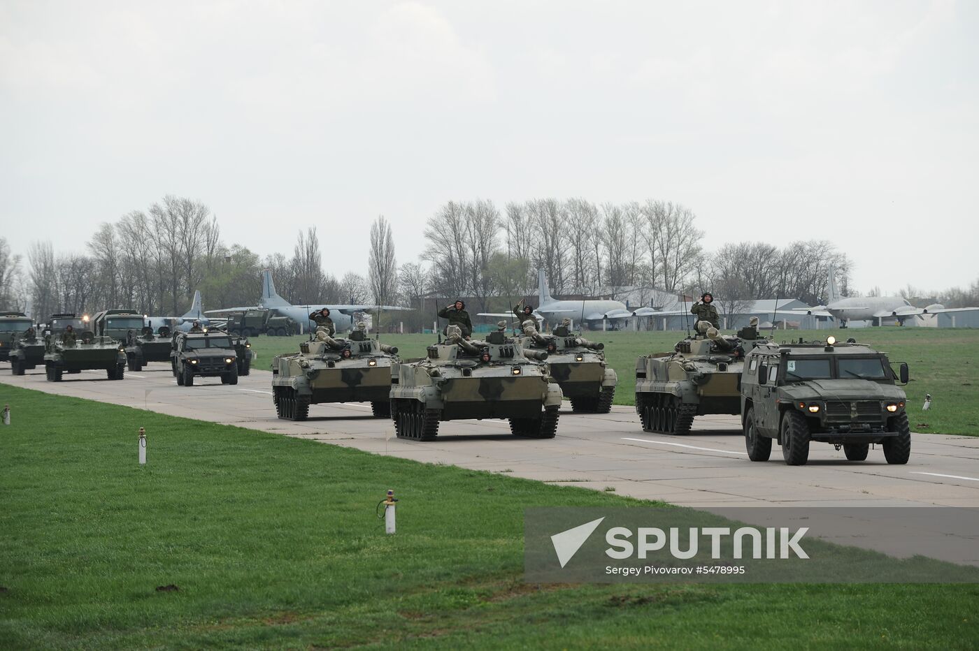 Victory Parade rehearsal in Krasnodar
