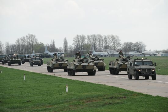 Victory Parade rehearsal in Krasnodar