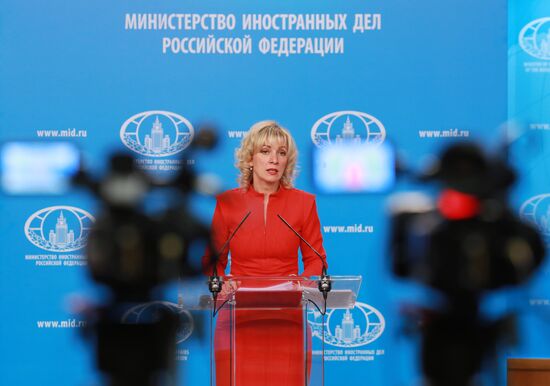 Briefing by Russian Foreign Ministry Spokesperson Maria Zakharova