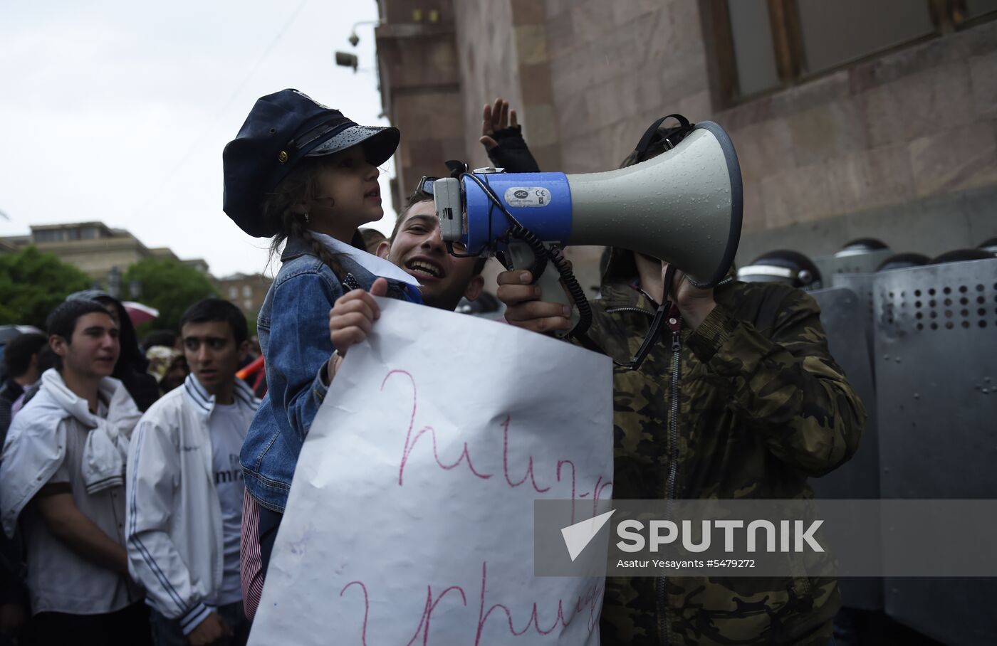 Opposition's protest rally in Yerevan