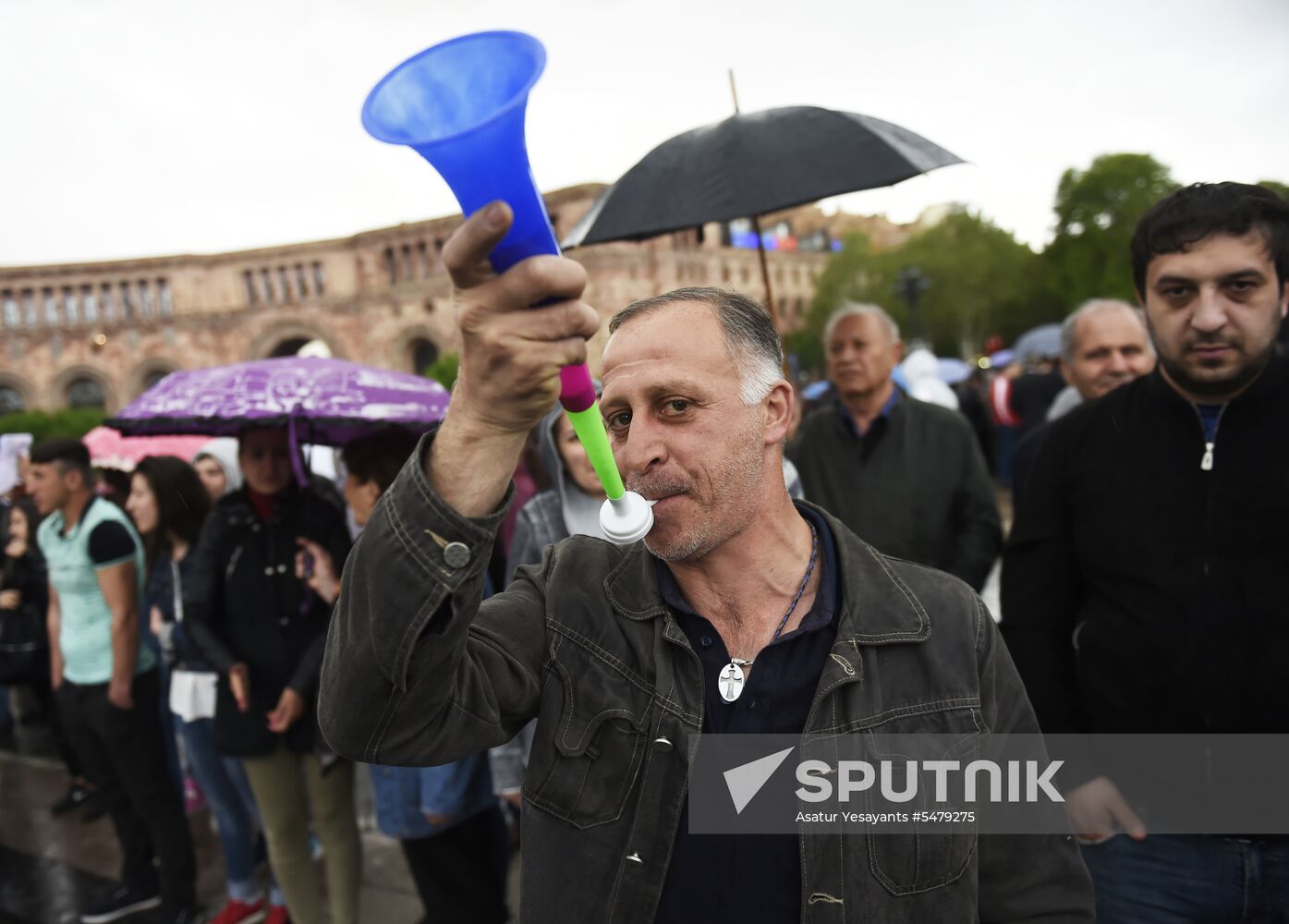 Opposition's protest rally in Yerevan