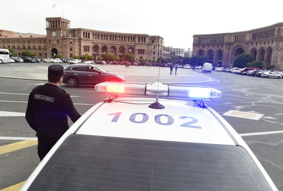 Opposition's protest rally in Yerevan