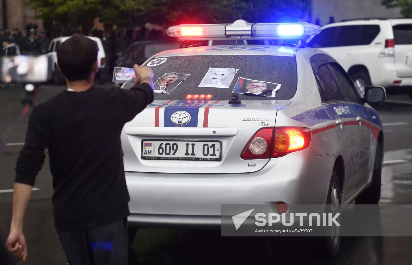 Opposition's protest rally in Yerevan